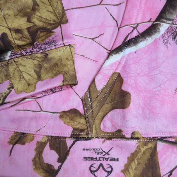 Realtree Performance Pullover Fleece Camo Pink - Picture 10 of 12